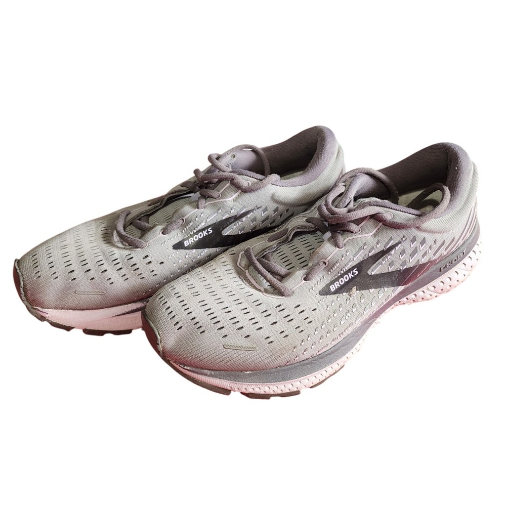 Brooks Ghost 13 Womens Running Shoes Grey Mauve 1203381B084 Size 10.5‎ B